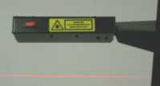 Optional laser visor for headlight aimer for PA inspection facilities